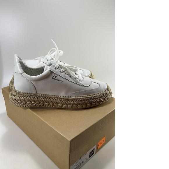 Espasneak WOMEN'S white Cotton Lace Up Espadrille Sneakers E173 - Picture 3 of 12